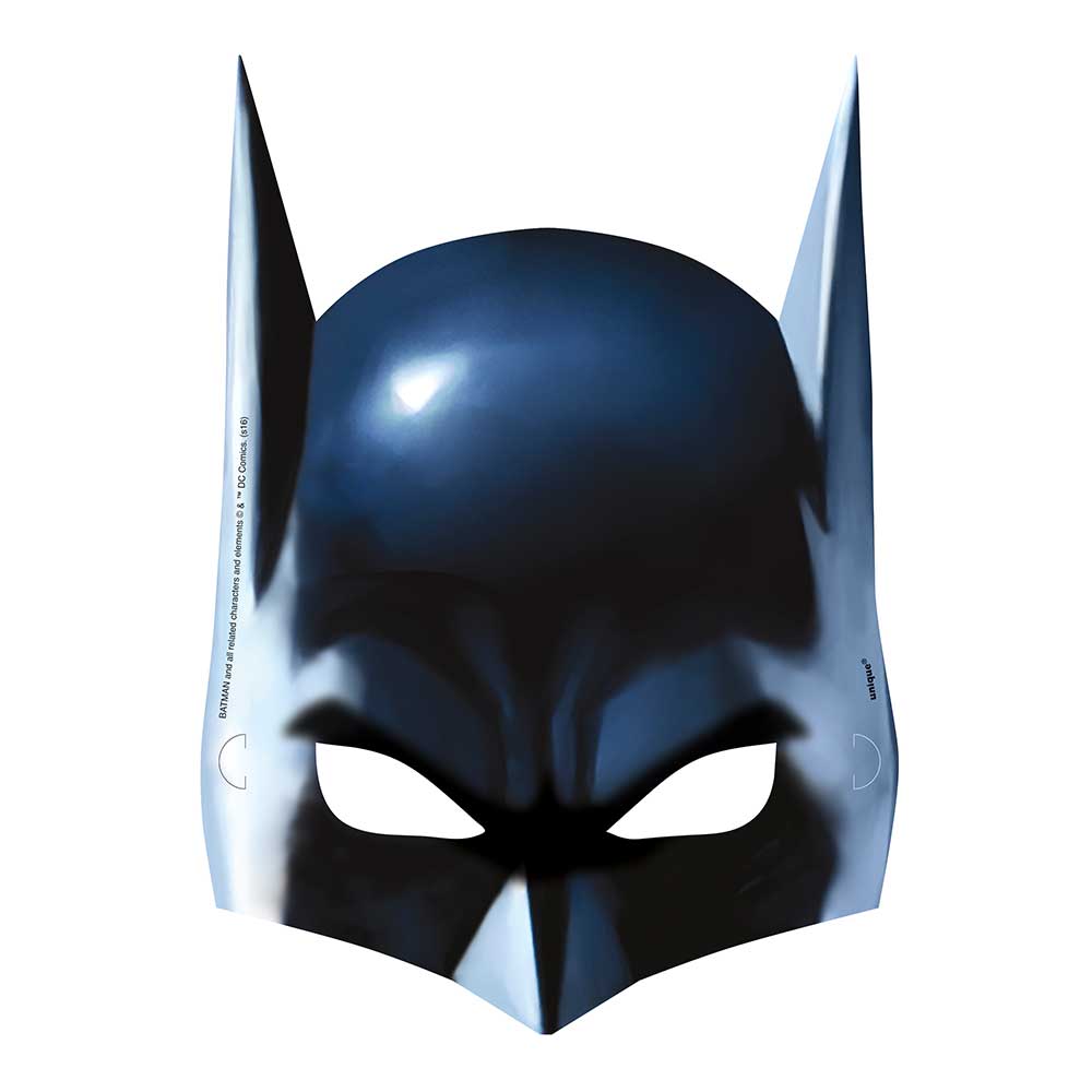 BATMAN PAPER MASKS (8 PK)