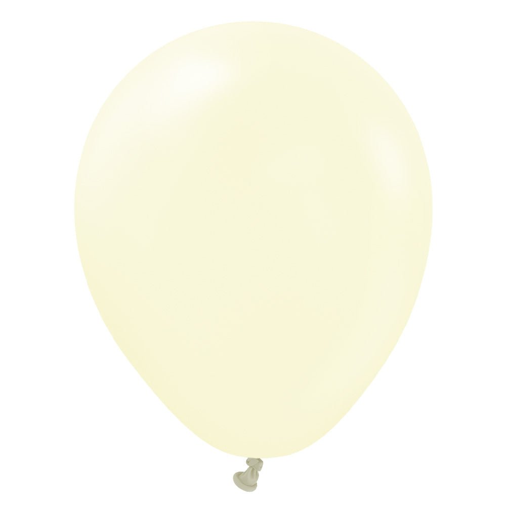 5 inch KALISAN MACARON PALE YELLOW - LA Balloons