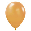 5 inch SEMPERTEX METALLIC GOLD - LA Balloons