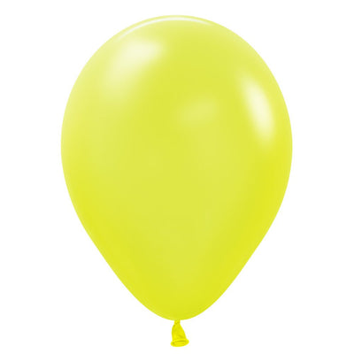 5 inch SEMPERTEX NEON YELLOW - LA Balloons
