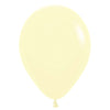 5 inch SEMPERTEX PASTEL MATTE YELLOW - LA Balloons