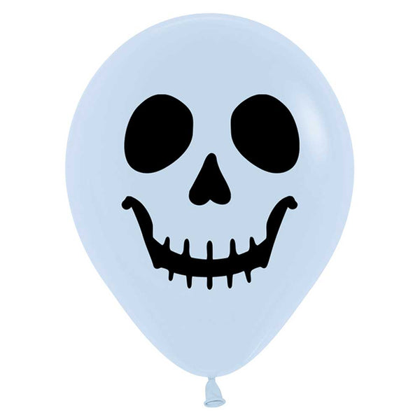 5 inch SKULL FACE - FASHION WHITE - LA Balloons