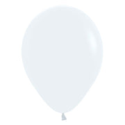 Sempertex 5 inch SEMPERTEX FASHION WHITE Latex Balloons 51002-B