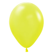 Sempertex 5 inch SEMPERTEX NEON YELLOW Latex Balloons 51053-B