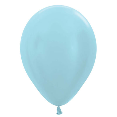 Sempertex 5 inch SEMPERTEX PEARL BLUE Latex Balloons 51064-B
