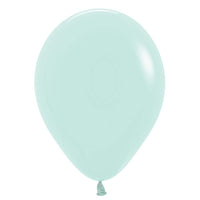 Sempertex 5 inch SEMPERTEX PASTEL MATTE GREEN Latex Balloons 51176-B