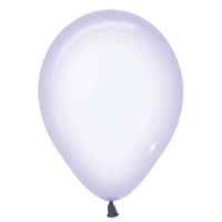 Sempertex 5 inch SEMPERTEX CRYSTAL PASTEL LILAC Latex Balloons 51196-B