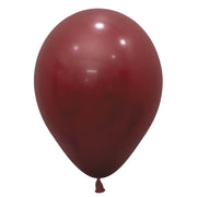 Sempertex 5 inch SEMPERTEX DELUXE MERLOT Latex Balloons 51520-B