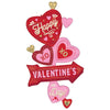 52 inch HAPPY VALENTINE'S DAY RETRO LOVE ARROW - LA Balloons
