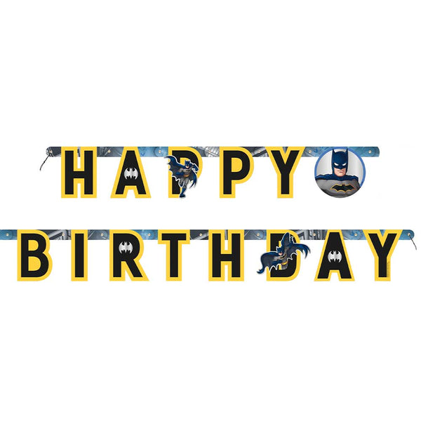 5.25 foot BATMAN HAPPY BIRTHDAY JOINTED BANNER - LA Balloons