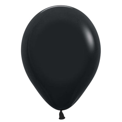 Sempertex 11 inch SEMPERTEX DELUXE BLACK Latex Balloons