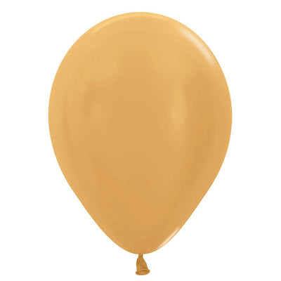 Sempertex 11 inch SEMPERTEX METALLIC GOLD Latex Balloons 53082-B