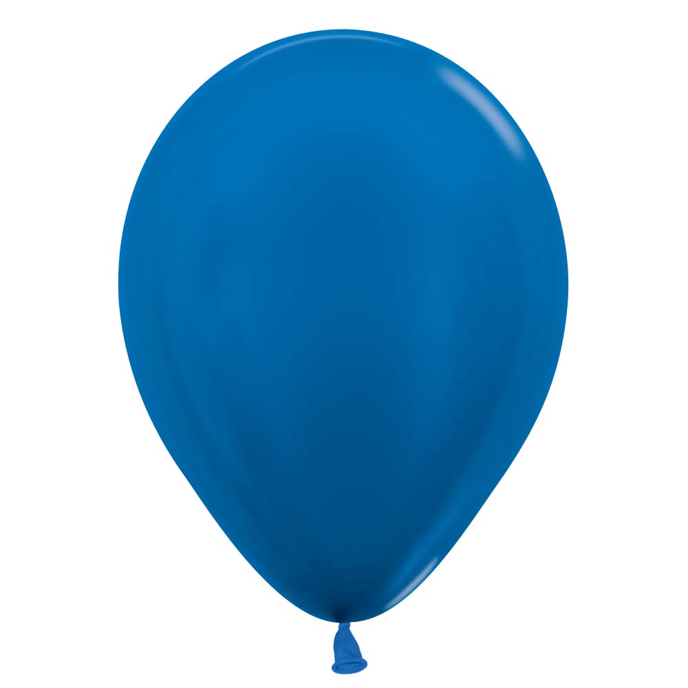 Sempertex 11 inch SEMPERTEX METALLIC BLUE Latex Balloons
