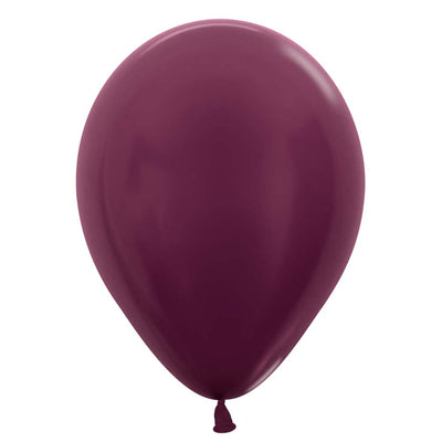Sempertex 11 inch SEMPERTEX METALLIC BURGUNDY Latex Balloons