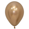 Sempertex 11 inch SEMPERTEX REFLEX GOLD Latex Balloons 53148-B