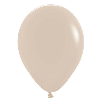 Sempertex 11 inch SEMPERTEX DELUXE WHITE SAND Latex Balloons 53361-B