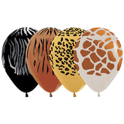 Sempertex 11 inch ANIMAL PRINT Latex Balloons 53372-B