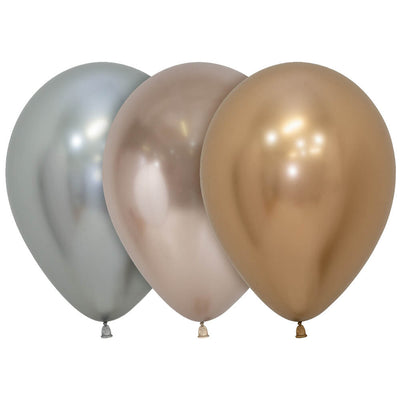 Sempertex 11 inch REFLEX GOLDEN LUXURY ASSORTMENT Latex Balloons 53480-B