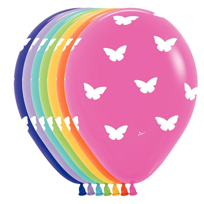 Sempertex 11 inch BUTTERFLY ASSORTMENT Latex Balloons 53592-B