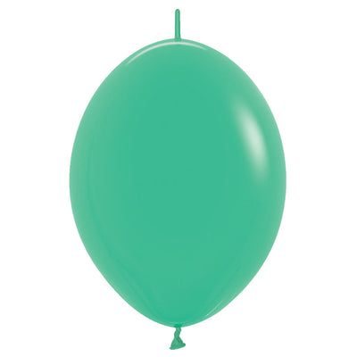 Sempertex 12 inch SEMPERTEX LINK-O-LOON FASHION GREEN Latex Balloons 54004-B