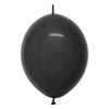 Sempertex 12 inch SEMPERTEX LINK-O-LOON - DELUXE BLACK Latex Balloons 54014-B