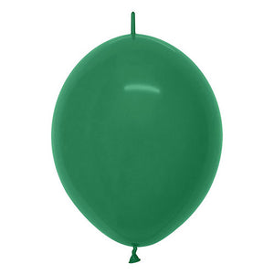 Sempertex 12 inch LINK-O-LOON FASHION FOREST GREEN Latex Balloons 54024-B