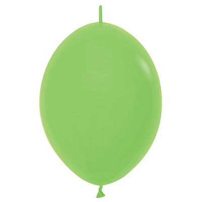 Sempertex 12 inch LINK-O-LOON DELUXE KEY LIME GREEN Latex Balloons 54025-B