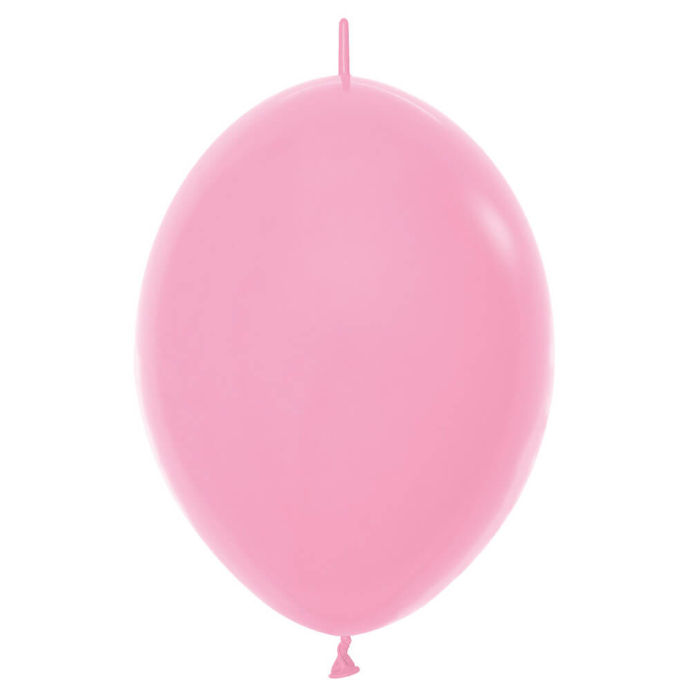 Sempertex 12 inch LINK-O-LOON FASHION BUBBLE GUM PINK Latex Balloons 54074-B