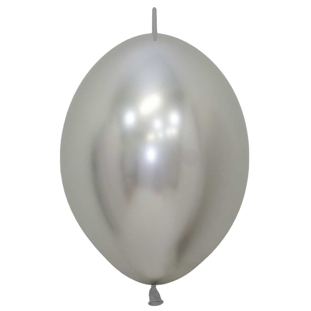 6 inch SEMPERTEX LINK-O-LOON - REFLEX SILVER