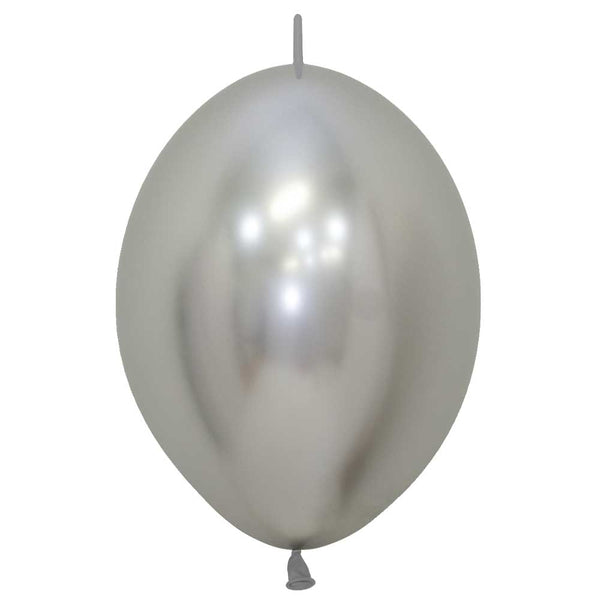 6 inch SEMPERTEX LINK-O-LOON - REFLEX SILVER