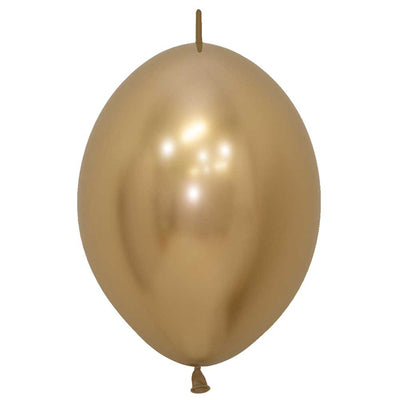 12 inch SEMPERTEX LINK-O-LOON - REFLEX GOLD