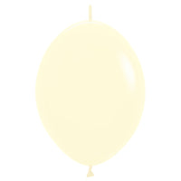 Sempertex 12 inch SEMPERTEX LINK-O-LOON PASTEL MATTE YELLOW Latex Balloons 54175-B