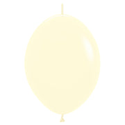 Sempertex 12 inch SEMPERTEX LINK-O-LOON PASTEL MATTE YELLOW Latex Balloons 54175-B