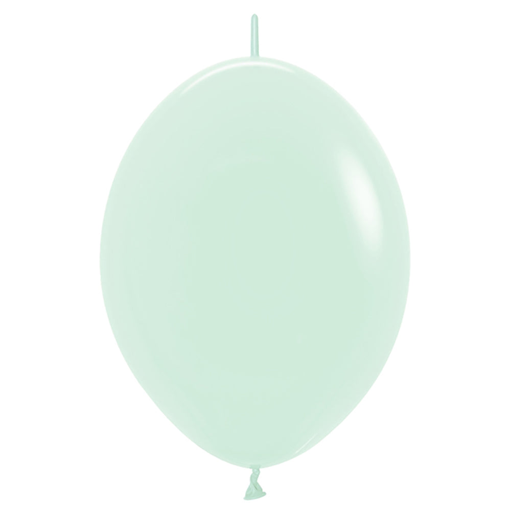 Sempertex 12 inch SEMPERTEX LINK-O-LOON PASTEL MATTE GREEN Latex Balloons 54176-B