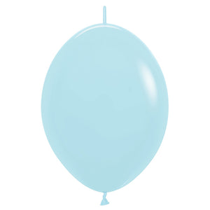 Sempertex 12 inch SEMPERTEX LINK-O-LOON PASTEL MATTE BLUE Latex Balloons 54177-B