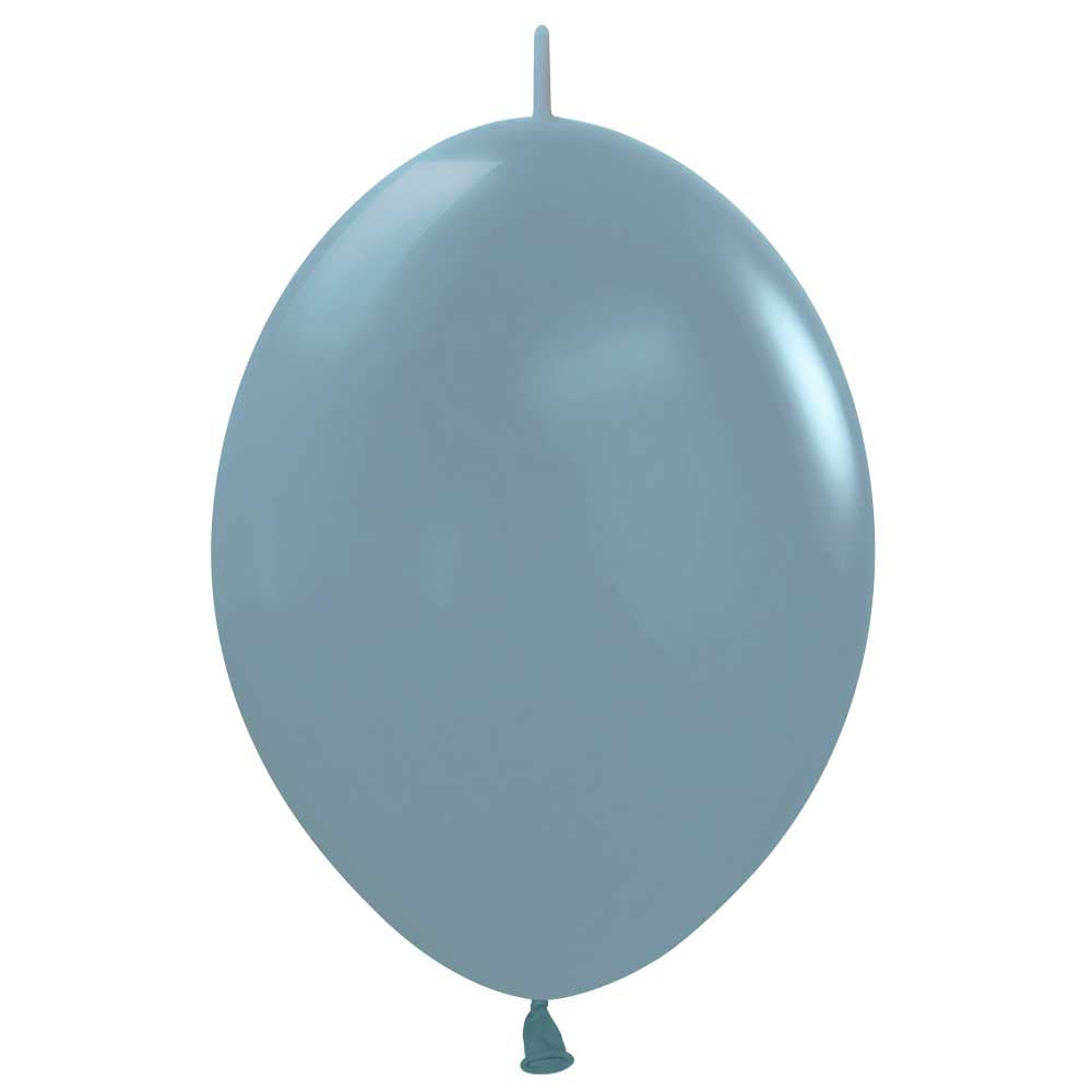 Sempertex 12 inch SEMPERTEX LINK-O-LOON - PASTEL DUSK BLUE Latex Balloons 54507-B