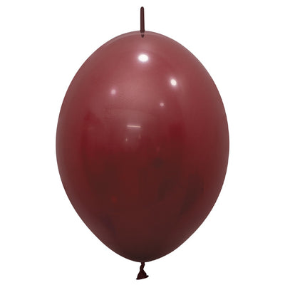Sempertex 12 inch SEMPERTEX LINK-O-LOON DELUXE MERLOT Latex Balloons 54520-B