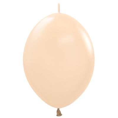 Sempertex 12 inch SEMPERTEX LINK-O-LOON PASTEL MATTE MALIBU PEACH Latex Balloons 54531-B