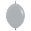 Sempertex 6 inch SEMPERTEX LINK-O-LOON - DELUXE GRAY Latex Balloons 54633-B