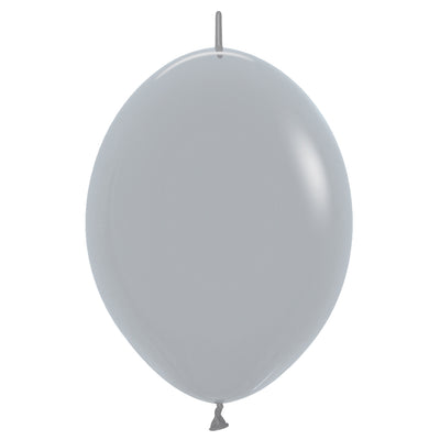 Sempertex 6 inch SEMPERTEX LINK-O-LOON - DELUXE GRAY Latex Balloons 54633-B
