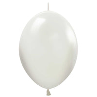 Sempertex 6 inch SEMPERTEX LINK-O-LOON PASTEL DUSK CREAM Latex Balloons 54708-B