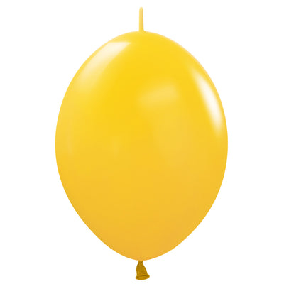 Sempertex 6 inch SEMPERTEX LINK-O-LOON DELUXE HONEY YELLOW Latex Balloons 54726-B