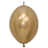 6 inch SEMPERTEX LINK-O-LOON - REFLEX GOLD