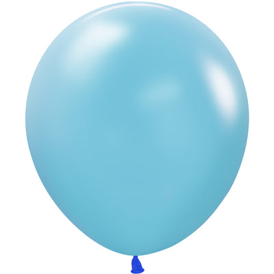 Sempertex 18 inch SEMPERTEX NEON BLUE Latex Balloons 55054-B