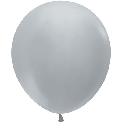 Sempertex 18 inch SEMPERTEX METALLIC SILVER Latex Balloons 55067-B