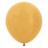 Sempertex 18 inch SEMPERTEX METALLIC GOLD Latex Balloons 55082-B