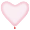 Sempertex 11 inch  SEMPERTEX HEARTS - CRYSTAL PASTEL PINK Latex Balloons