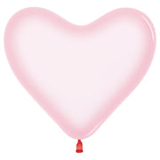 Sempertex 11 inch  SEMPERTEX HEARTS - CRYSTAL PASTEL PINK Latex Balloons