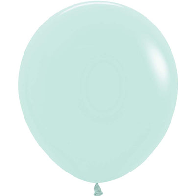 Sempertex 18 inch SEMPERTEX PASTEL MATTE GREEN Latex Balloons 55176-B