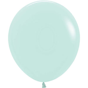 Sempertex 18 inch SEMPERTEX PASTEL MATTE GREEN Latex Balloons 55176-B